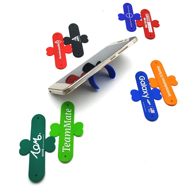 Custom New Design Silicone Rubber Mobile Phone Slap Display Stand For Gifts