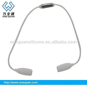380*2mm fashion silicone magnet sports glasses strap adjustable silicone baby eye glass strap