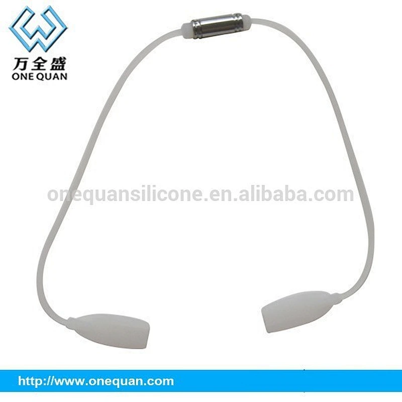 380*2mm fashion silicone magnet sports glasses strap adjustable silicone baby eye glass strap