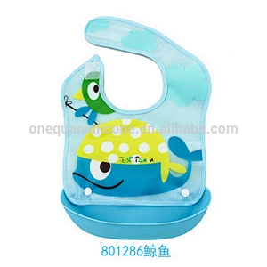 Wholesale Baby Bib Waterproof Silicone Girl Boy Waterproof Bib