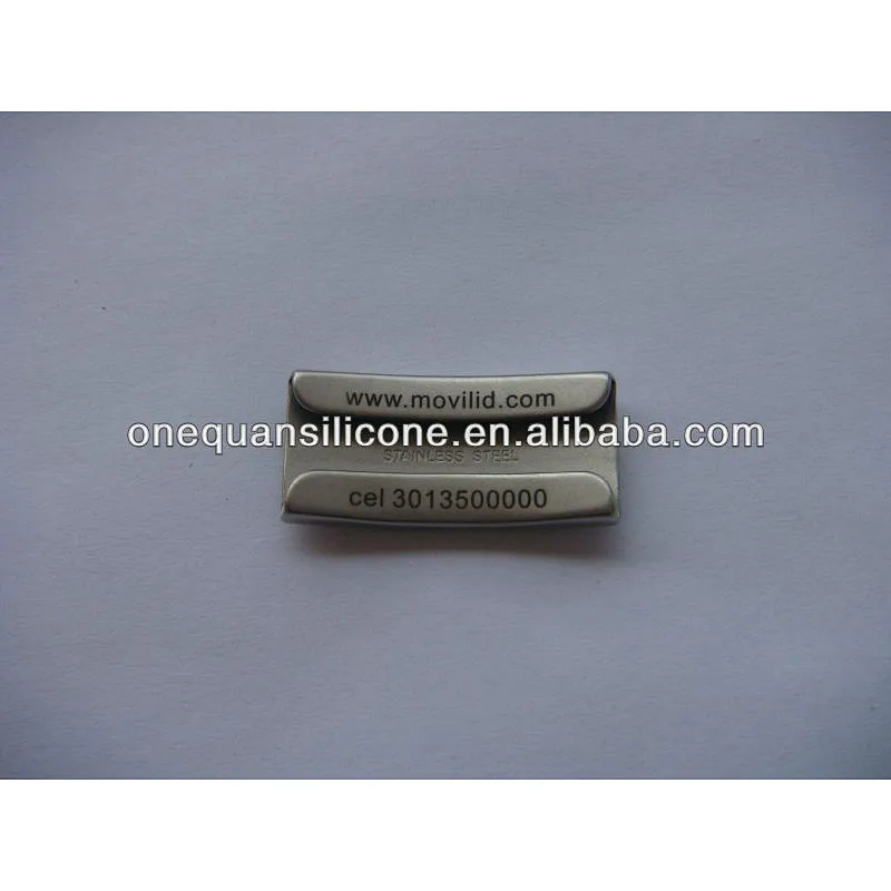 Engrave ID/LOGO Metal Logo Name Plate for bracelet