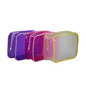 2020 Hot sale fashion transparent PVC square storage bag
