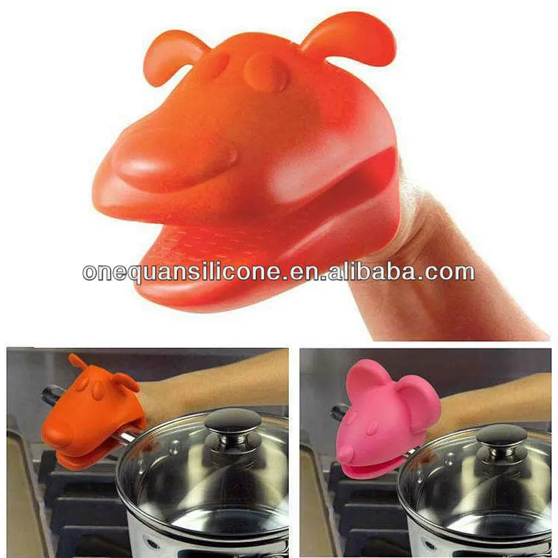 Custom bbq cut resistant silicone microwave oven use silicone hand gloves
