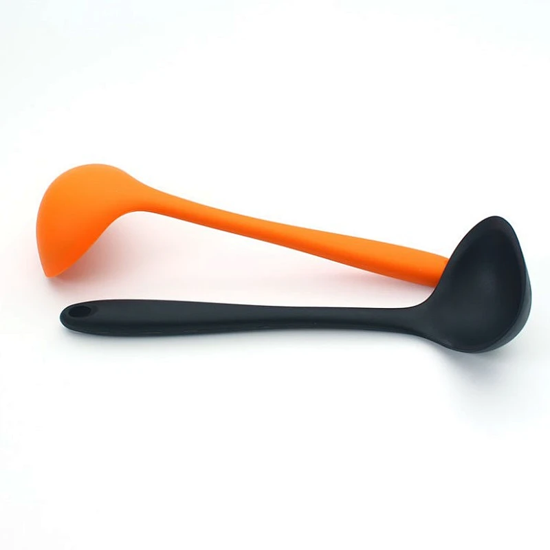 Long handle eco friendly different type of silicone spoon