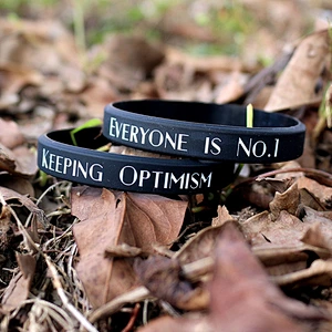 Spiritual Silicone Wristbands Custom Charm Hand Bracelets for Men