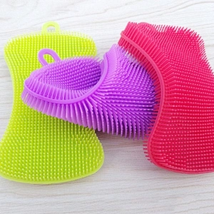 High Quality Dishwashing Sponge Silicone Kitchen Sponge Silicone Cleaning Sponge