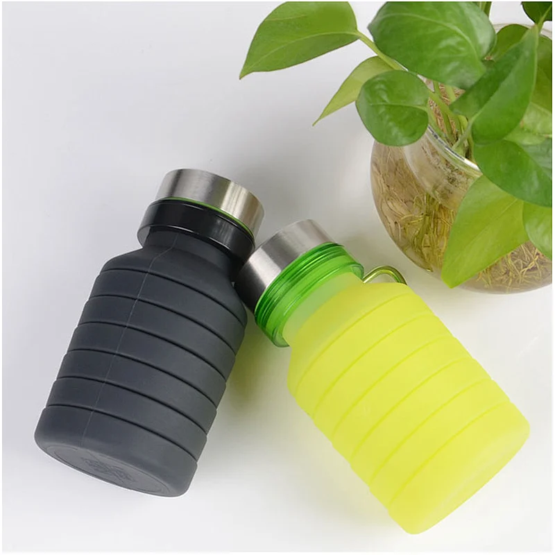 Collapsible Water Bottle  Folding Silicone Drink Water Bottle Cup Kettle Outdoor Sport Bottle