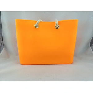 Women Silicone Bag Casual Tote Beach Purses Candy Color Silica Gel Handbag