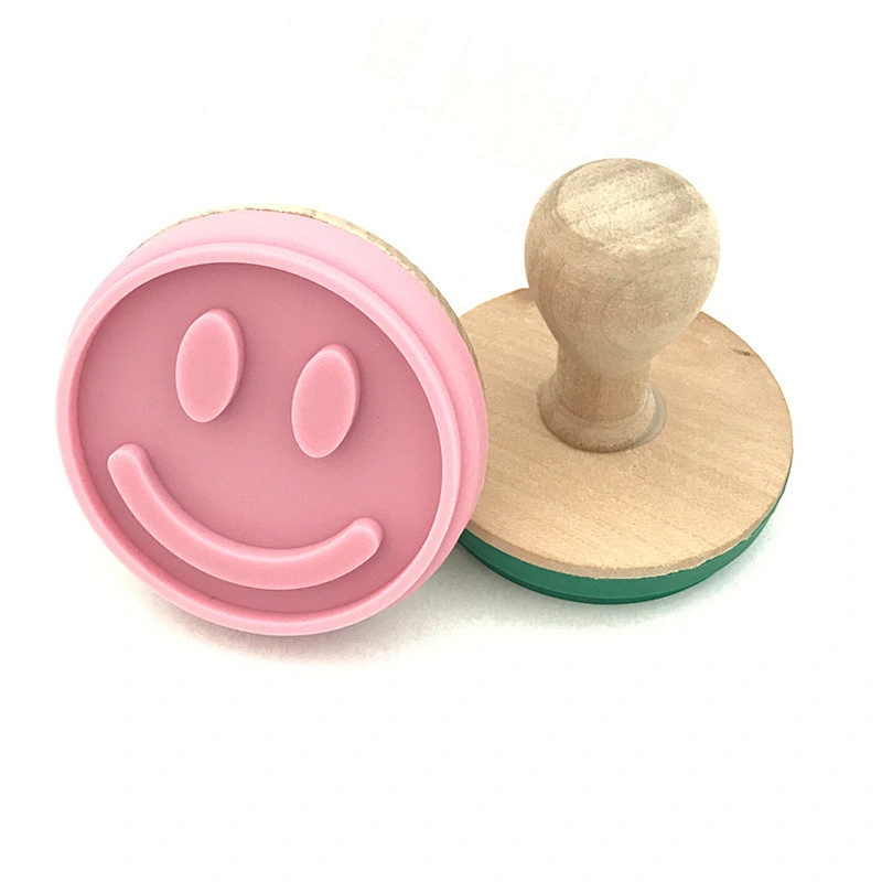 Christmas Heat Resistance Round Stamp Silicone Cookie Cutter Set