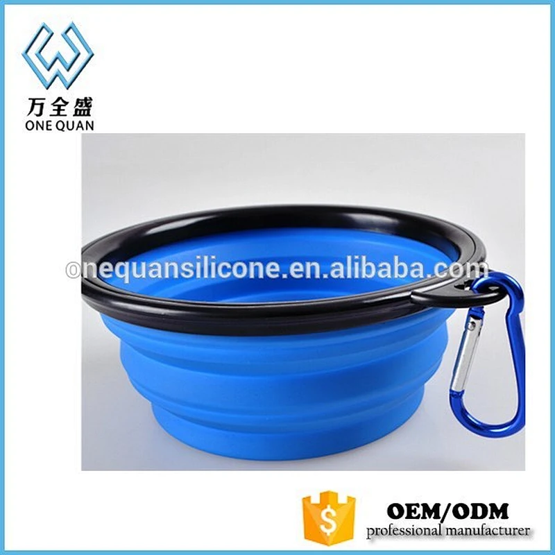 Silicone Pet Expandable / Collapsible Bowl Dog Cat Travel Feeding Food Dishes Feeder