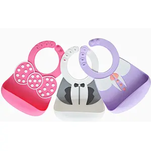 30 X21 cm Waterproof Silicone Feeding Scarf Tuxedo Baby Bib