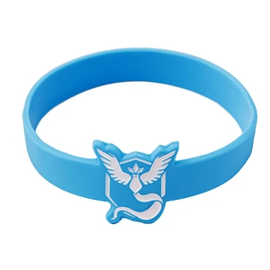Factory wholesale cheap price Pokemon go wristband silicone bangles bracelet for outdoor and promotional gift