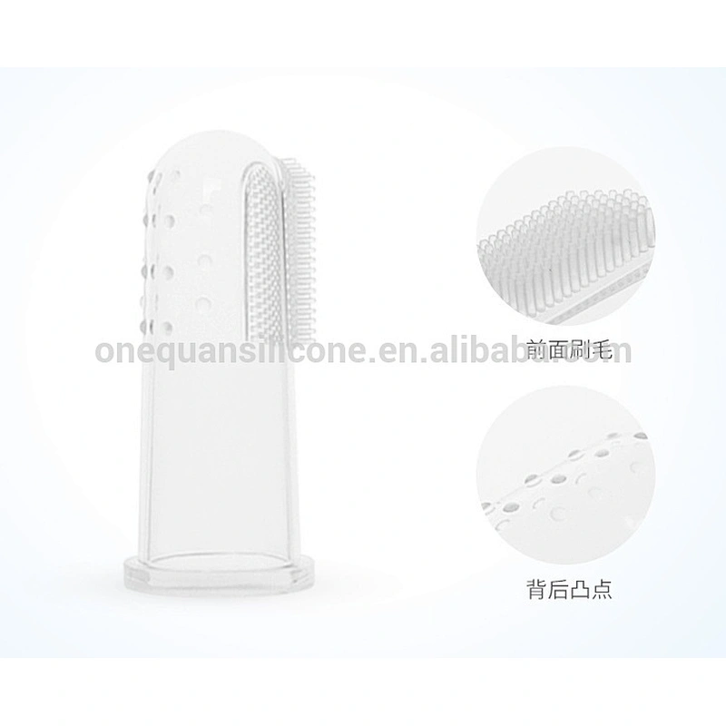 Soft silicone baby training finger tooth brush