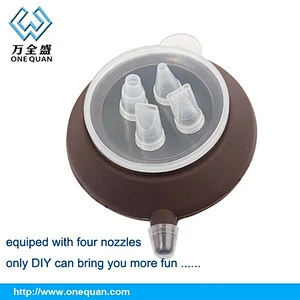 Macaron Baking Silicone cake decorating tool with four nozzles