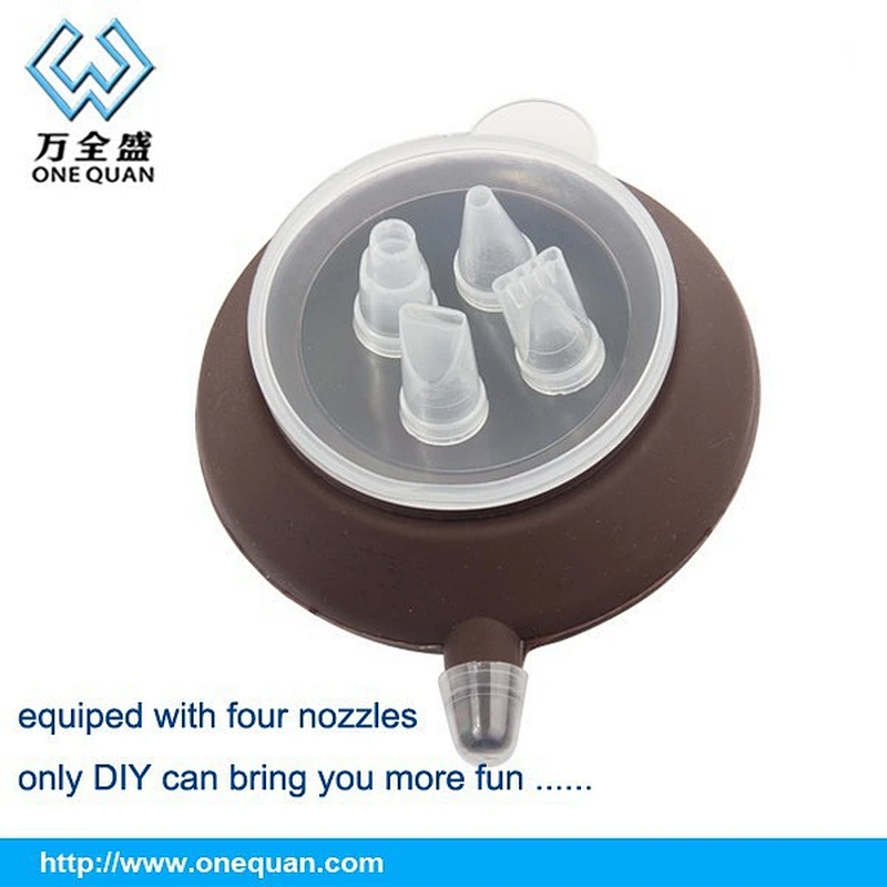 Macaron Baking Silicone cake decorating tool with four nozzles