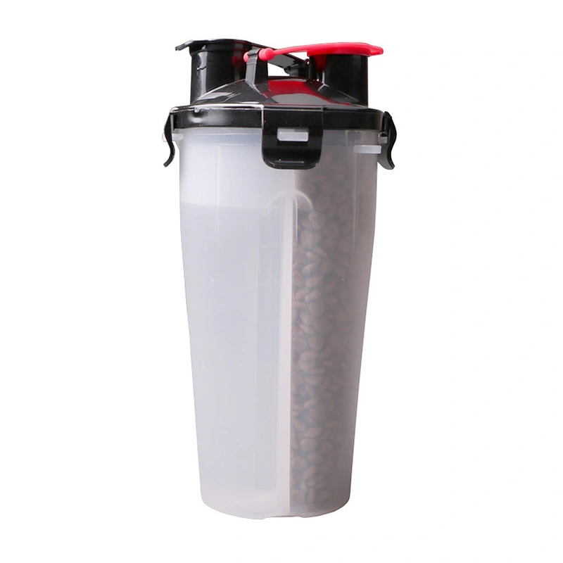 High Quality Wholesale Dual Shaker Threat Gym Shaker Fitness Bottle Protein Mixer Water Cup