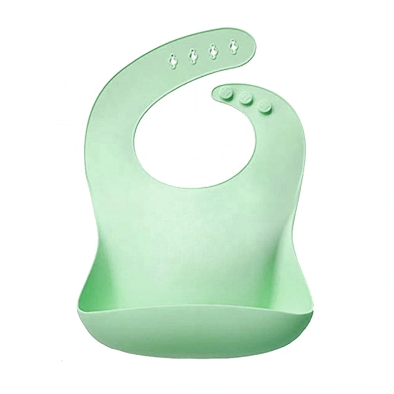 Silicone Baby Bib with Food Pocket Waterproof easy wipe