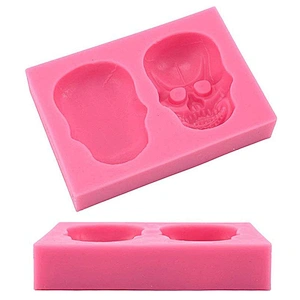 Halloween Chocolate Mold Silicone 3D Skull Shape Mold Cupcake Decoration