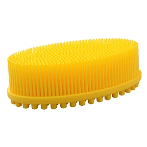 Silicone custom multi-use care comb super soft bath body massage cleaning brush