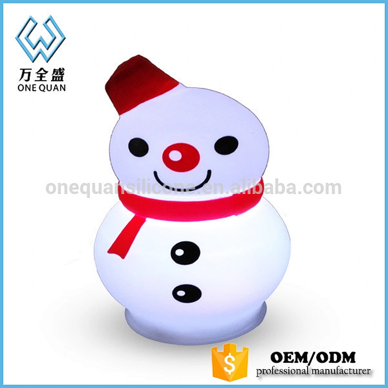 Custom Cute animal shape silicone led night light for child
