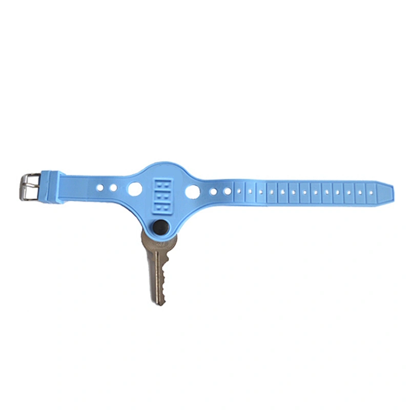 Wholesale Silicone Key Ring Bracelet with Lock