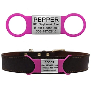 Blank Silicone Metal Tag Stainless Steel Pet Metal Blank Tag