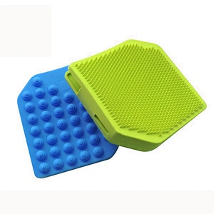 Wholesale Promotional Soft Back Brush Blue Body Silicone Body Scrubber