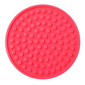 Silicone Anti Skidding Anti Scalding Reusable Attractive Style Cork Desk Coaster for Drink Silicone Round Shape Insulating Mat