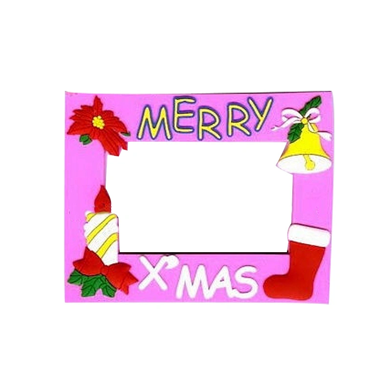 Heart shape for couple souvenir rubber picture frame hot sell photo picture frame