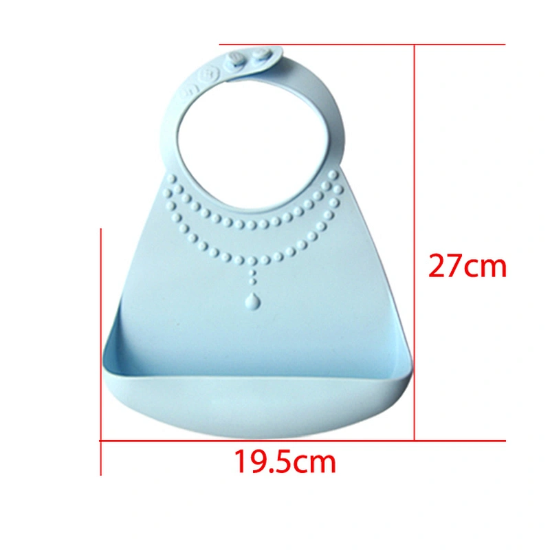 FDA Silicone Baby Bib Holder Snap Bib Sublimation