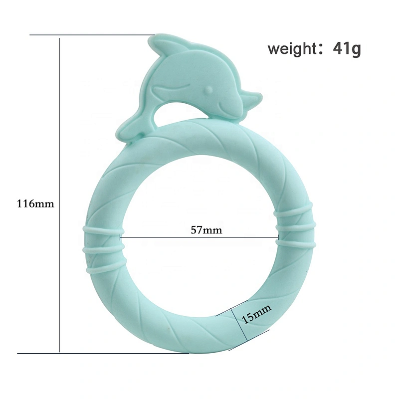 Customized natural rubber teether bib baby personnalisable The most competitive price