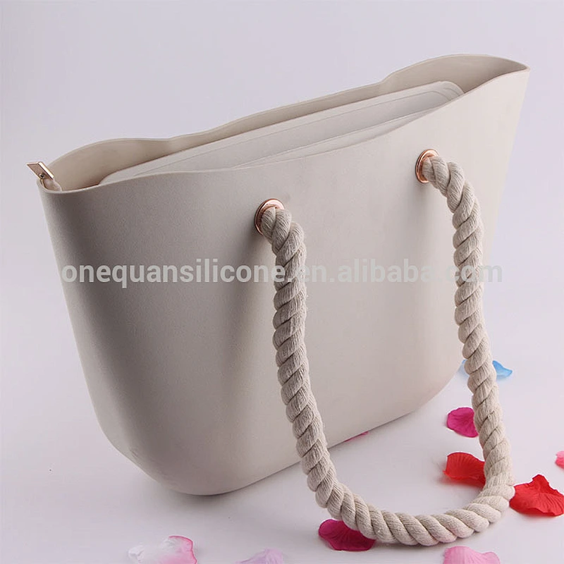 Silicone Beach Bag Rubber Durable Beach Tote Bag, Fashion Women Beach Bag