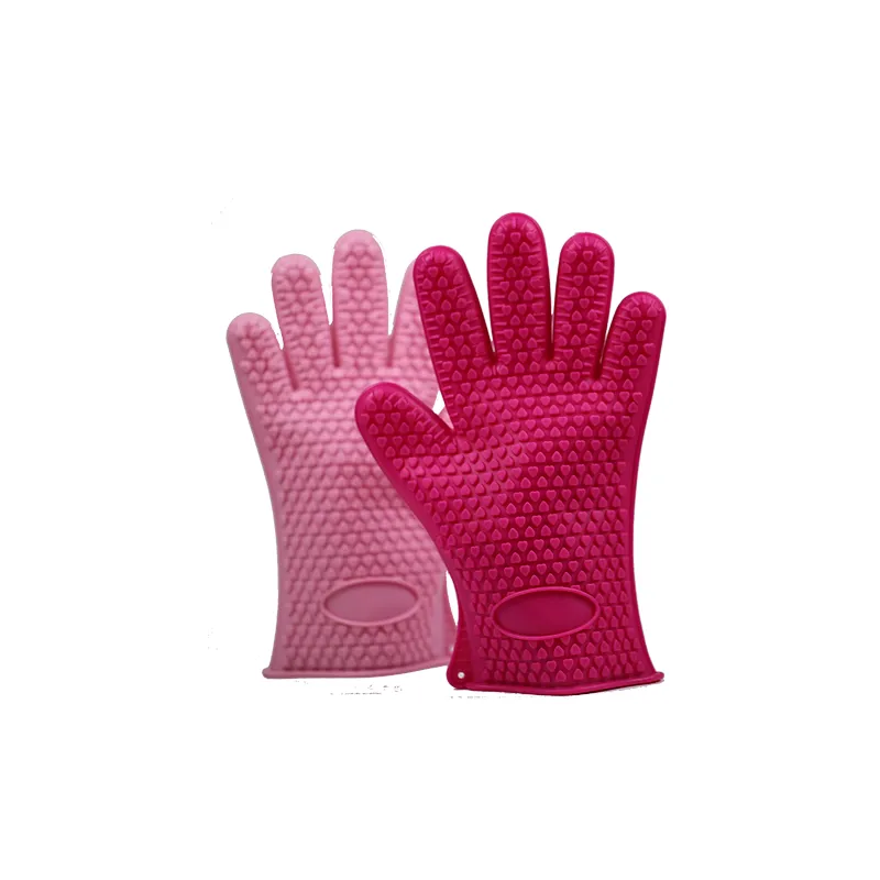 Factory price non-stick kitchen cooking heat resistant silicone gloves dish washing for cooking
