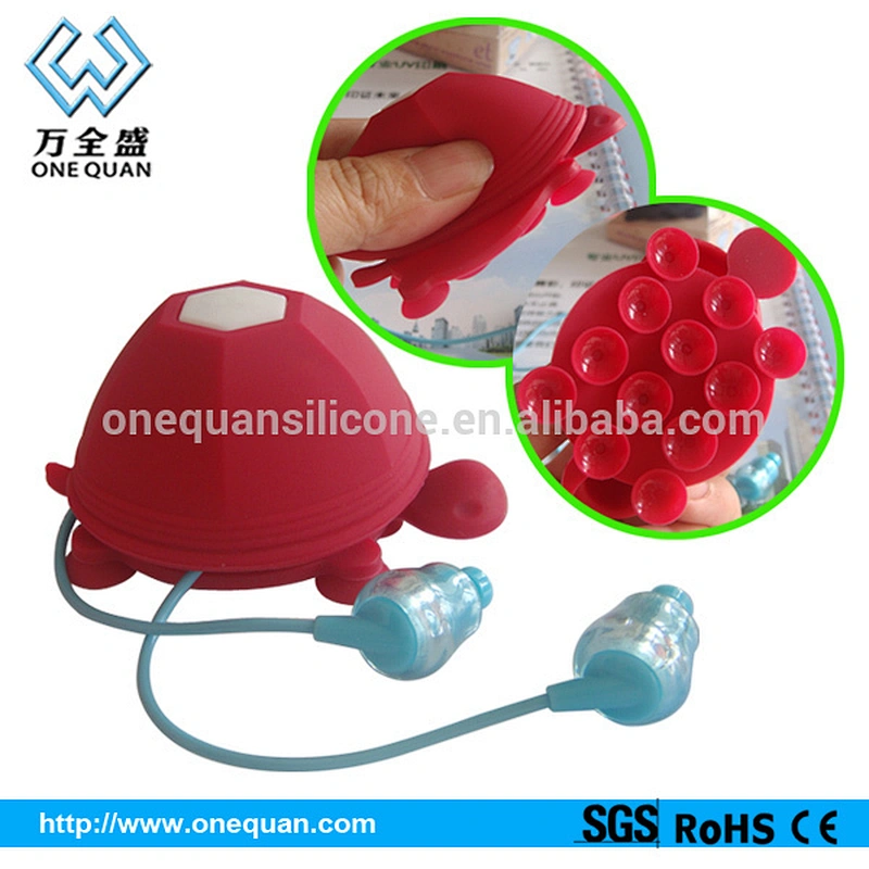 factory wholesale creative design silicone automatic cable winder cute tortoise cable winder