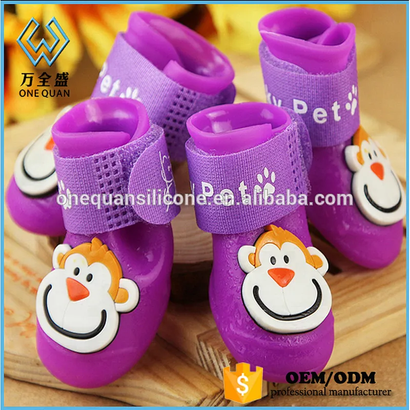 Durable And Comfortable Waterproof Pet Shoe Silicone Dog Shoe Rubber Dog Toy shoes
