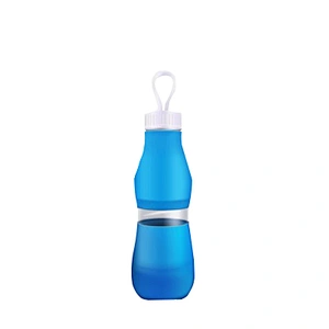 Collapsible Water Bottle - Leak Proof Twist Cap - BPA Free,Outdoors, Hiking, Camping, Biking and Traveling