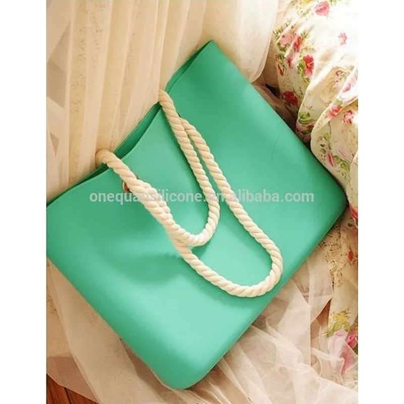 China Factory Wholesale Jelly Candy Color Silicone Lady Bag