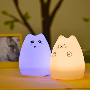 Silicone soft baby light night indoor led night light for kids