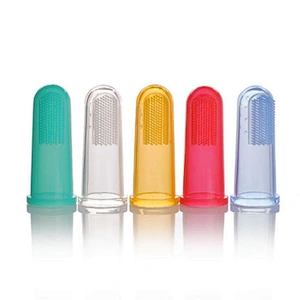 Hot Sale Educational Training  Soft Baby Finger Toothbrush For Baby
