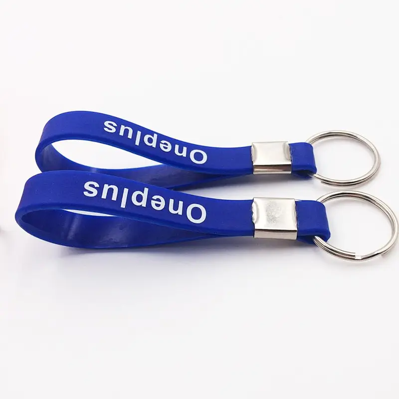 Factory Price Silicone Bracelet With Key Ring Key Chain Key & Belt Ring