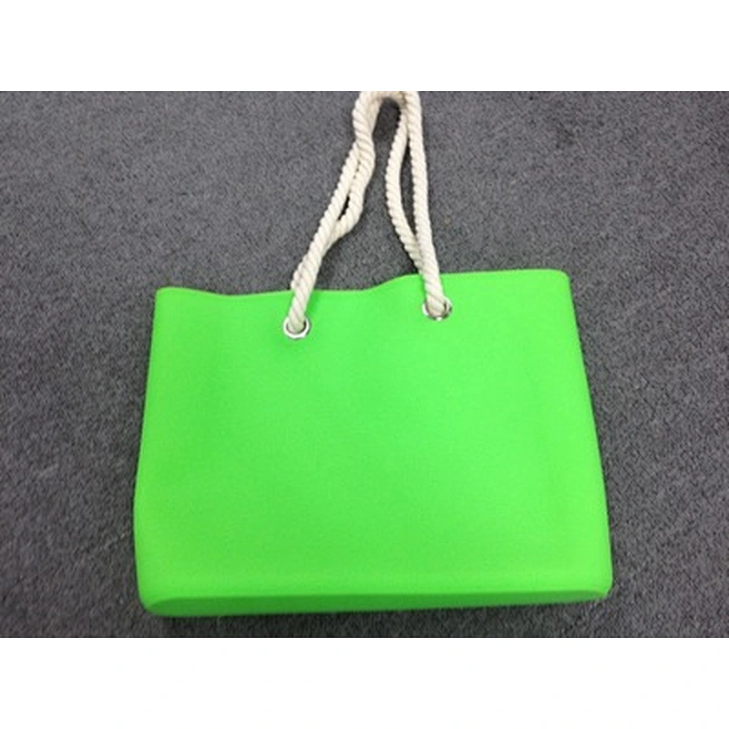 Women Silicone Bag Casual Tote Beach Purses Candy Color Silica Gel Handbag