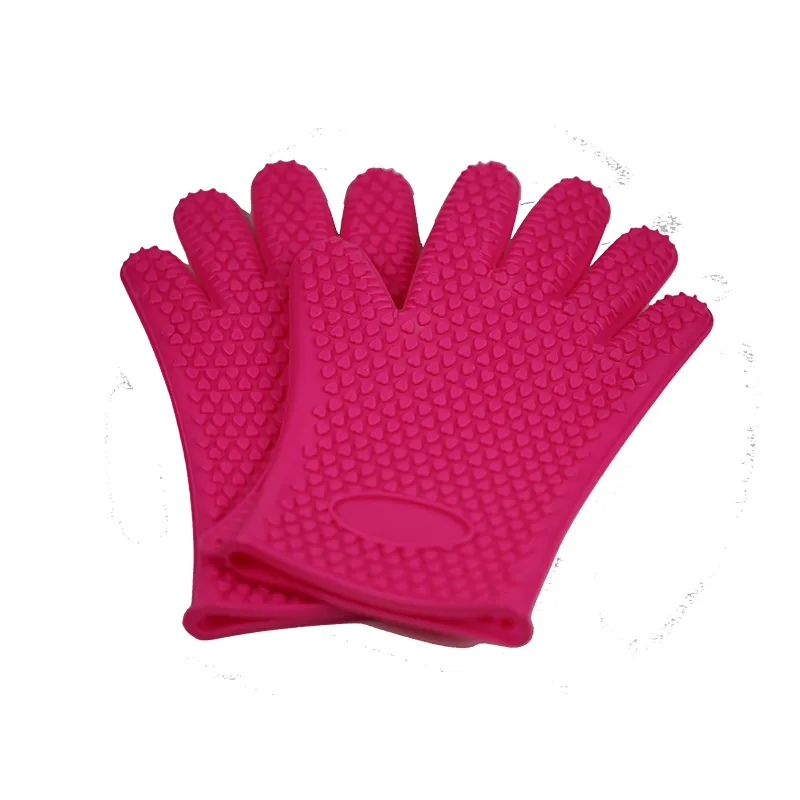 Factory price non-stick kitchen cooking heat resistant silicone gloves dish washing for cooking
