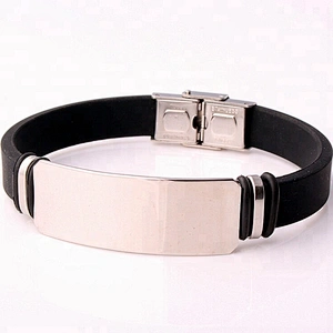 Soft Silicone Rubber Strap Watchband Replacement Stainless Steel Fold Over Clasp Sport Divers
