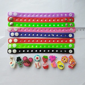 Factory Wholesale Silicone Wristband With Charm Bracelets