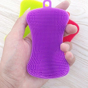 High Quality Dishwashing Sponge Silicone Kitchen Sponge Silicone Cleaning Sponge