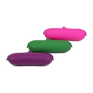 Washable Durable Silicone Glasses Bag Silicone Pencil Box For Travel