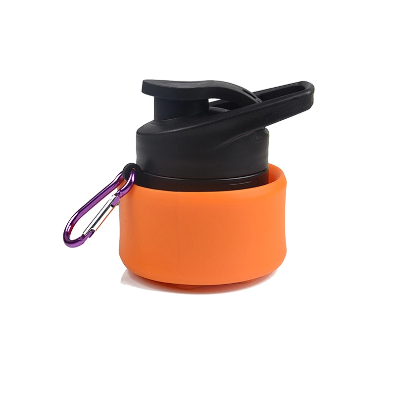 Foldable Leak Proof  Travel Sports Outdoors Easy To Clean and Store Portable Flask FDA Approved  BPA Free Non Toxic