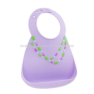 High Quality 100%Food Grade Silicone Rubber Baby Bibs Waterproof