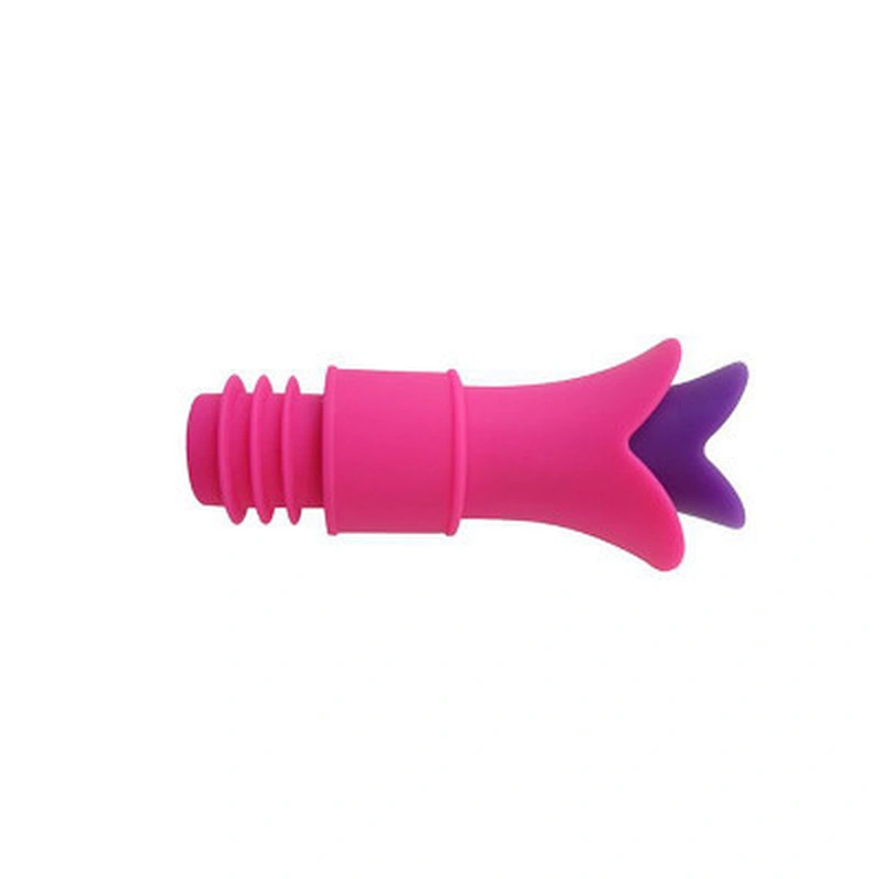 Fashionable Cheap Silicone Cartoon Red Wine Bottle Stoppers