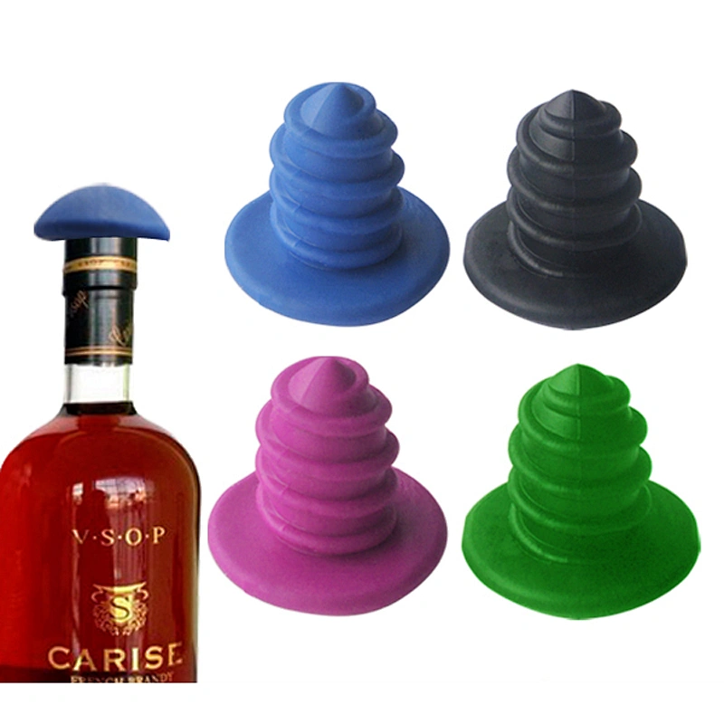 FACTORY PRICE Kitchenware Reusable Silicone Bottle Stopper Wine Cap